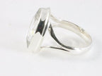 Ovale zilveren ring met bergkristal afbeelding 2