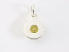 Fijne bewerkte ronde zilveren hanger met citrien afbeelding 3