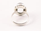 Ovale zilveren ring met bergkristal afbeelding 3