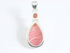 Zilveren hanger met rhodochrosiet en granaat afbeelding 3