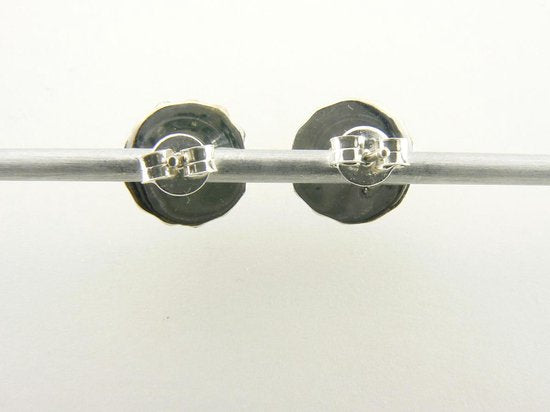 Bewerkte zilveren oorstekers met amethist afbeelding 2