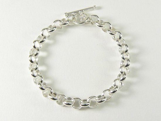 Zilveren armband met jasseron schakels afbeelding 1
