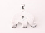 Bewerkte zilveren olifant hanger afbeelding 3