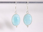 Zilveren oorbellen met larimar afbeelding 4