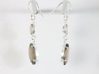Zilveren oorbellen met rookkwarts afbeelding 2