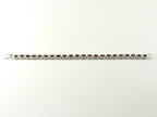 Zilveren tennisarmband met granaat afbeelding 4