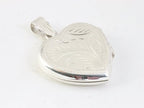 Fijn bewerkt hartvormig zilveren medaillon afbeelding 2