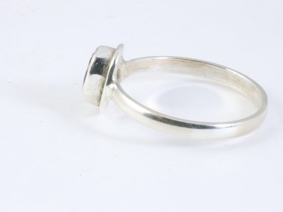 Fijne zilveren ring met citrien afbeelding 2