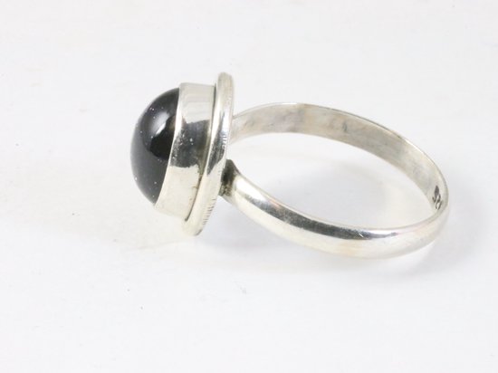 Fijne zilveren ring met blauwe zonnesteen afbeelding 2