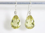 Zilveren oorbellen met lemon kwarts afbeelding 3