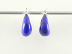 Fijne zilveren oorringen met lapis lazuli afbeelding 3