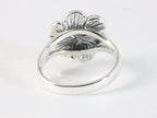 Zilveren ring met roos afbeelding 3