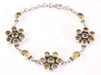 Zilveren armband met citrien afbeelding 1