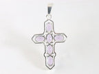 Zilveren kruishanger met amethist afbeelding 3