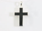 Fijne zilveren kruishanger met onyx afbeelding 4