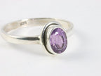 Fijne zilveren ring met amethist afbeelding 1