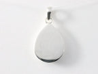 Druppelvormige hoogglans zilveren hanger met welo opaal afbeelding 3