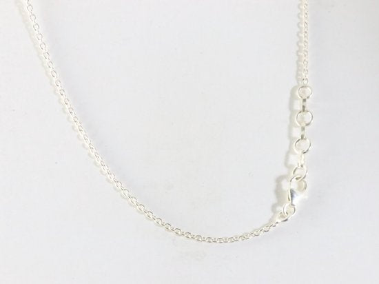 Zilveren ketting met Australische doublet opaal afbeelding 3