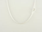 Zilveren hanger met labradoriet aan ketting afbeelding 5