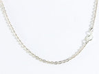 Ronde bewerkte zilveren hanger met granaat aan ketting afbeelding 5