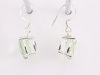 Zilveren oorbellen met groene amethist afbeelding 2