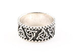 Zilveren ring met oneindige knoop afbeelding 1