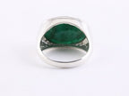 Zilveren ring met smaragd afbeelding 3