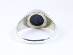 Hoogglans zilveren ring met lapis lazuli afbeelding 3
