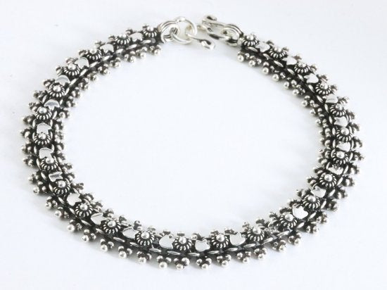 Fijn bewerkte zilveren armband afbeelding 1