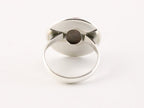 Ovale zilveren ring met rhodoniet afbeelding 3