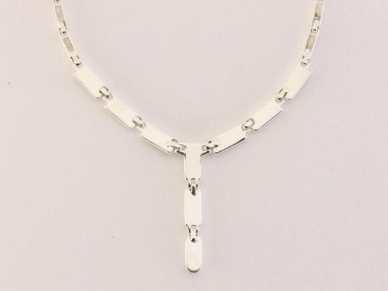 Zilveren collier met onyx afbeelding 3