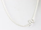 Zilveren hanger met robijn en witte topaas aan ketting afbeelding 5
