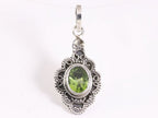 Bewerkte zilveren hanger met peridoot afbeelding 4