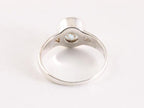 Zilveren ring met blauwe topaas afbeelding 3