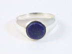 Hoogglans zilveren ring met lapis lazuli afbeelding 4