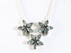 Zilveren ketting met blauwe topaas afbeelding 3
