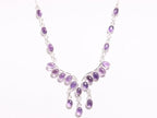 Zilveren ketting met amethist afbeelding 1