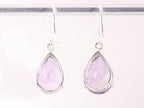 Zilveren oorbellen met amethist afbeelding 3