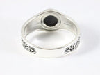 Bewerkte zilveren ring met lapis lazuli afbeelding 3