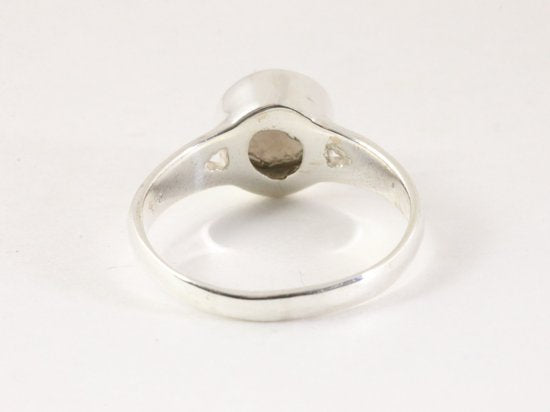 Zilveren ring met rookkwarts afbeelding 3