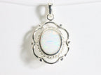 Opengewerkte zilveren hanger met welo opaal afbeelding 4