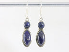 Zilveren oorbellen met lapis lazuli afbeelding 4