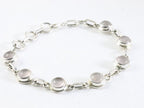 Zilveren armband met rozenkwarts afbeelding 2