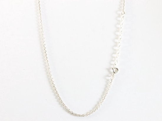 Bewerkte zilveren ketting met rode koraal steen afbeelding 4