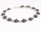 Zilveren armband met roosjes afbeelding 2