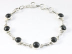 Zilveren armband met onyx afbeelding 1
