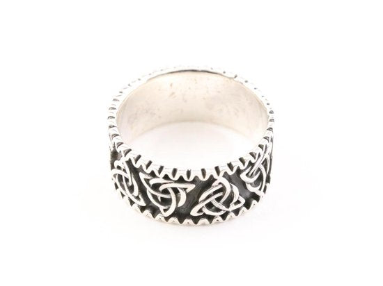 Zilveren ring met oneindige knoop afbeelding 2