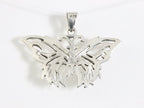 Opengewerkte zilveren vlinder hanger afbeelding 3