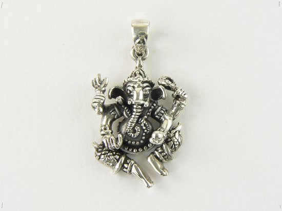 Zilveren Ganesha hanger afbeelding 4
