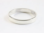 Fijne gladde zilveren ring afbeelding 1